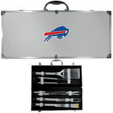 Buffalo Bills 8 pc Stainless Steel BBQ Set w/Metal Case - Flyclothing LLC