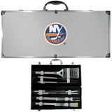 New York Islanders® 8 pc Stainless Steel BBQ Set w/Metal Case - Flyclothing LLC