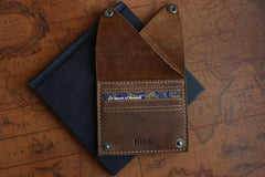 Kiko Leather Wing Fold Card Case - Flyclothing LLC