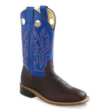 Old West Thunder Oil Rust- Youth Square Toe Boots - Old West