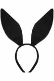 Daisy Corsets Black Satin Bunny Ears