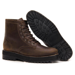 Sandro Moscoloni Mens Leather Boot Olean Dark Brown - Flyclothing LLC