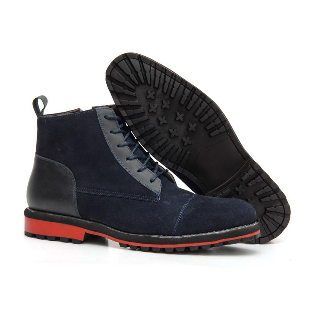 Sandro Moscoloni Mens Boot Payson Navy Blue - Flyclothing LLC