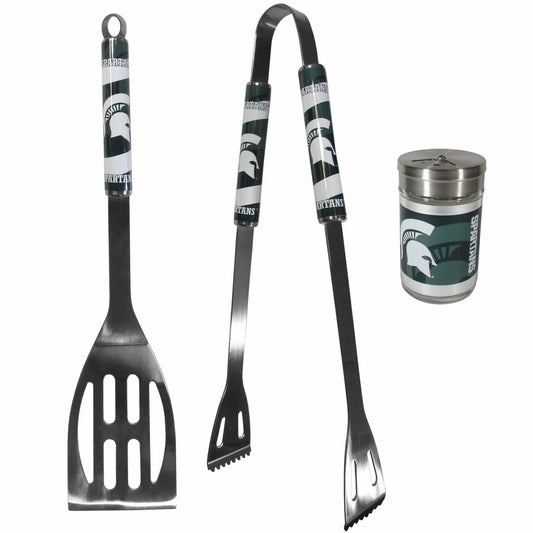 Michigan St. Spartans 2pc BBQ Set with Season Shaker - Flyclothing LLC