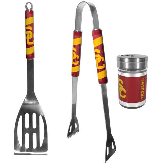 USC Trojans 2pc BBQ Set with Season Shaker - Flyclothing LLC