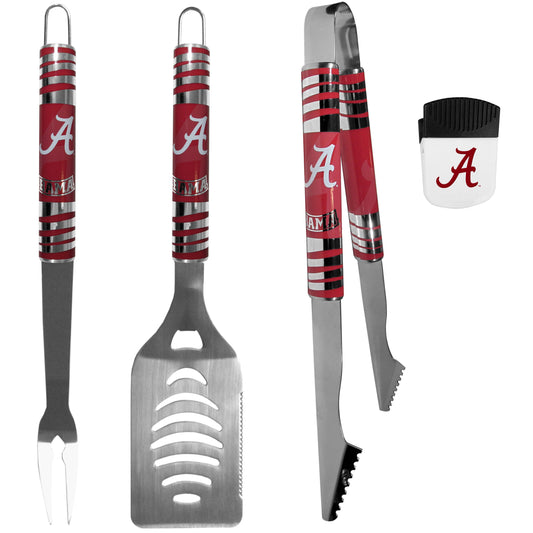 Alabama Crimson Tide 3 pc BBQ Set and Chip Clip - Flyclothing LLC