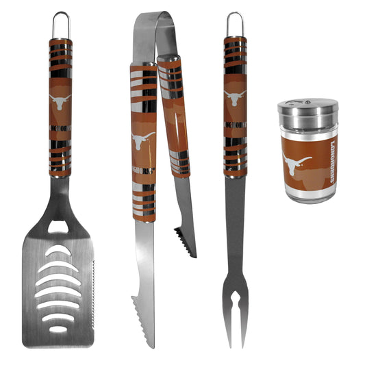 Texas Longhorns 3 pc Tailgater BBQ Set and Season Shaker - Flyclothing LLC