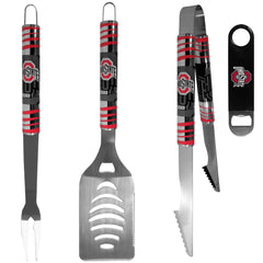 Ohio St. Buckeyes 3 pc BBQ Set and Bottle Opener - Flyclothing LLC