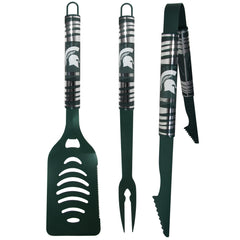 Michigan St. Spartans 3 pc Color BBQ Tool Set - Siskiyou Buckle