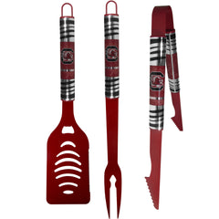 S. Carolina Gamecocks 3 pc Color BBQ Tool Set