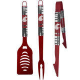 Washington St. Cougars 3 pc Color BBQ Tool Set