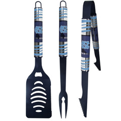 N. Carolina Tar Heels 3 pc Color BBQ Tool Set