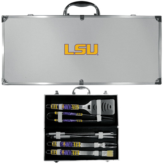 LSU Tigers 8 pc Tailgater BBQ Set - Flyclothing LLC