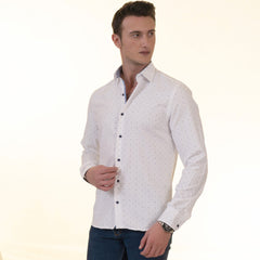 Gravity Homme Men's Long Sleeve Button Down / Cloud C9 - Flyclothing LLC