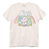 Care Bears Rainbow Bears Top Juniors Cream Boyfriend Tee - Flyclothing LLC