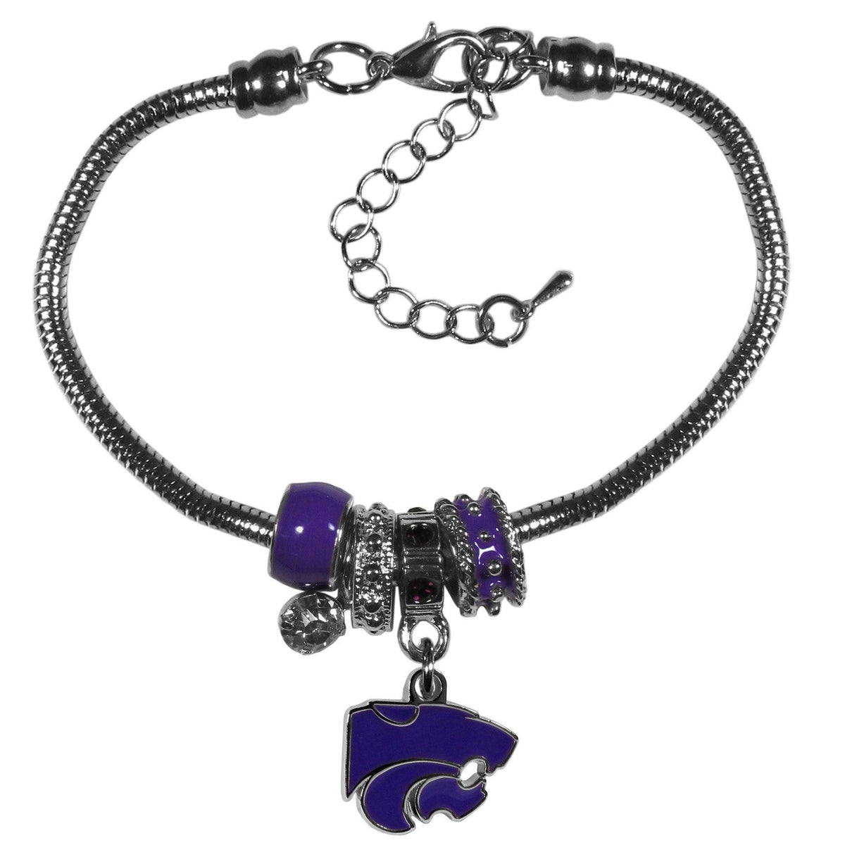 Kansas St. Wildcats Euro Bead Bracelet - Flyclothing LLC