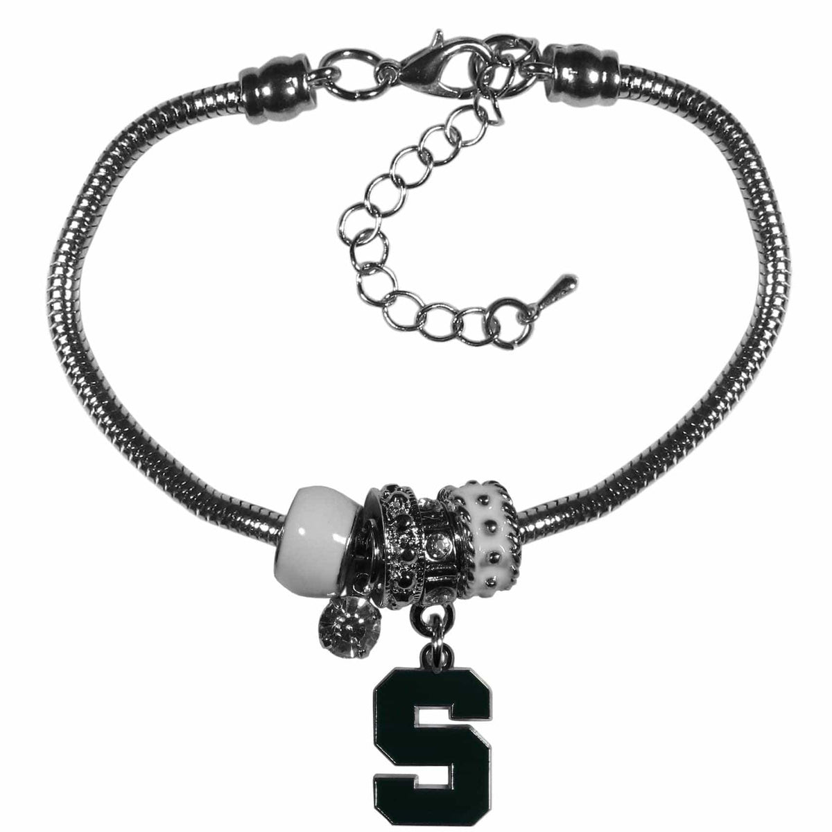 Michigan St. Spartans Euro Bead Bracelet - Flyclothing LLC