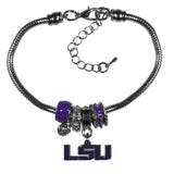 LSU Tigers Euro Bead Bracelet - Flyclothing LLC