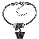 Washington Huskies Euro Bead Bracelet - Flyclothing LLC