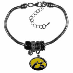 Iowa Hawkeyes Euro Bead Bracelet - Flyclothing LLC