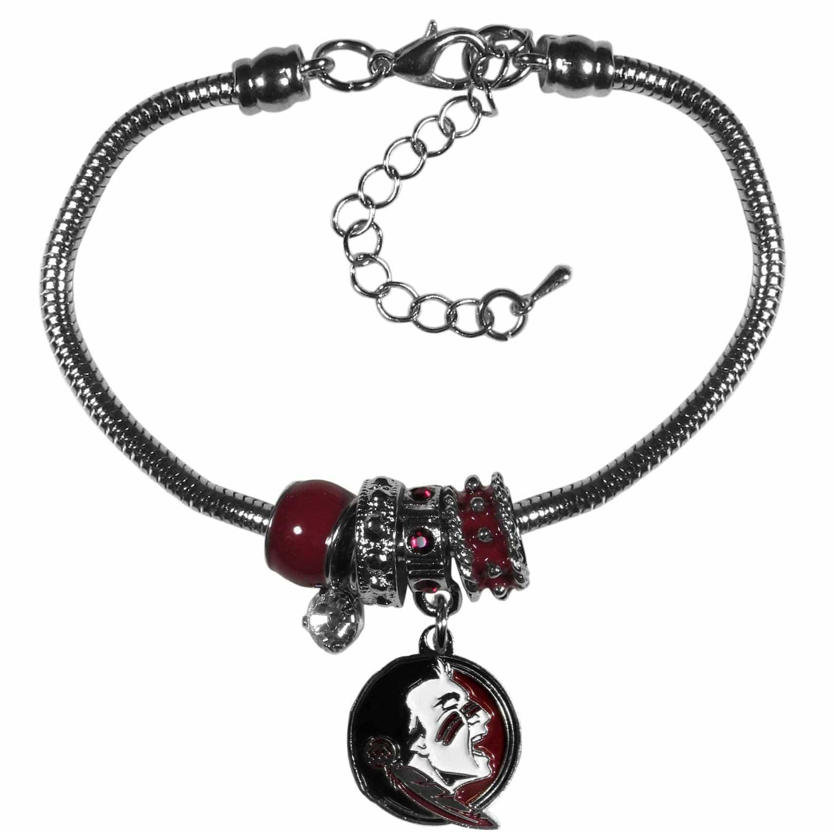 Florida St. Seminoles Euro Bead Bracelet - Siskiyou Buckle