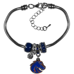 Boise St. Broncos Euro Bead Bracelet - Siskiyou Buckle