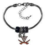 Virginia Cavaliers Euro Bead Bracelet - Flyclothing LLC