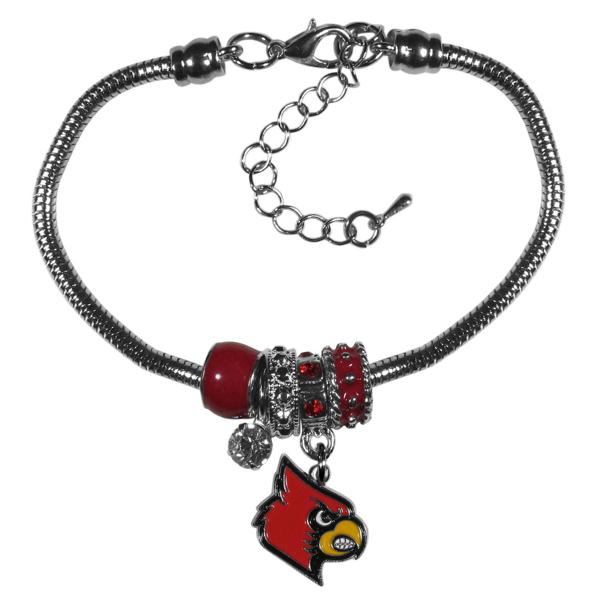 Louisville Cardinals Euro Bead Bracelet - Flyclothing LLC