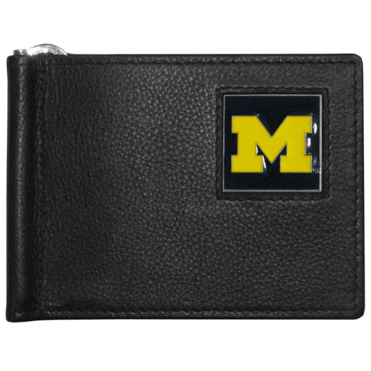 Michigan Wolverines Leather Bill Clip Wallet - Flyclothing LLC