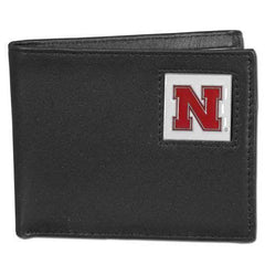 Nebraska Cornhuskers Leather Bi-fold Wallet - Siskiyou Buckle