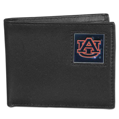 Auburn Tigers Leather Bi-fold Wallet - Siskiyou Buckle