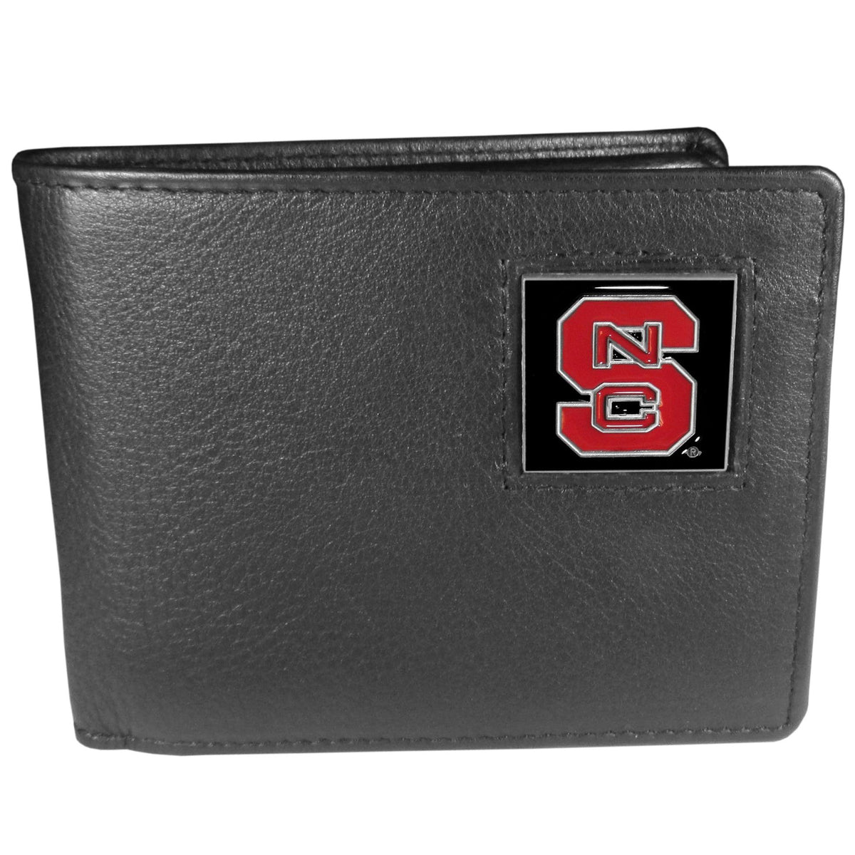 N. Carolina St. Wolfpack Leather Bi-fold Wallet Packaged in Gift Box - Flyclothing LLC