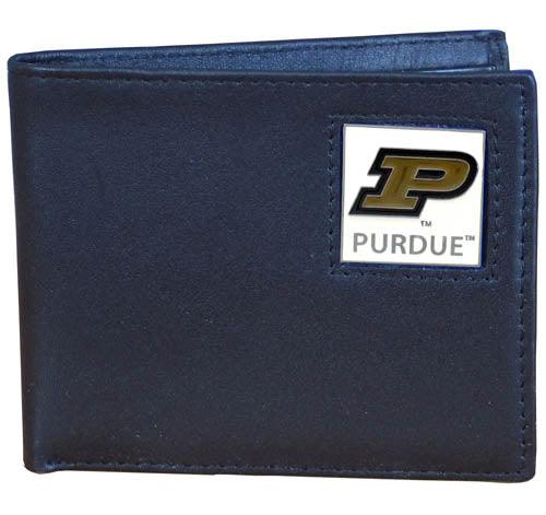 Purdue Boilermakers Leather Bi-fold Wallet - Flyclothing LLC