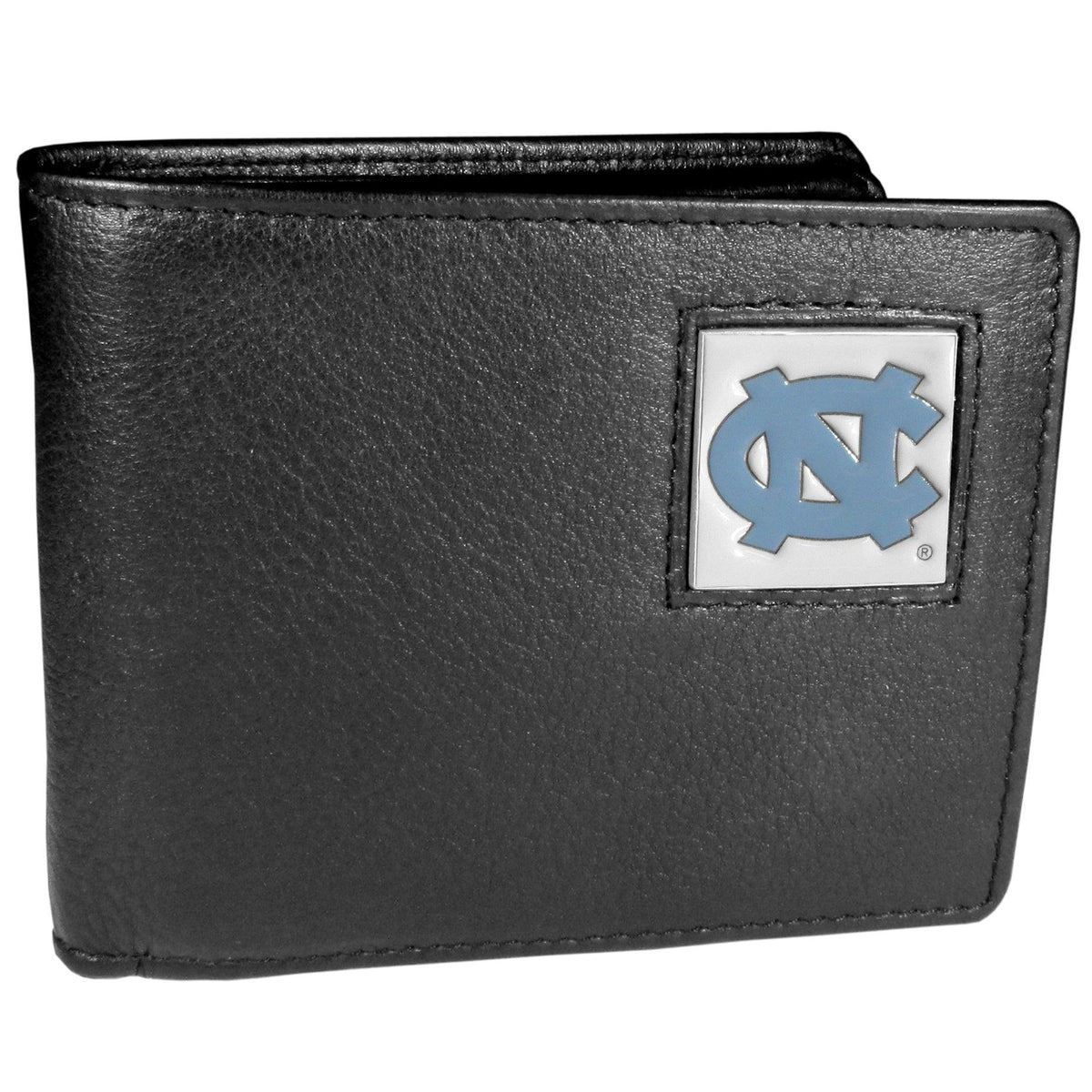 N. Carolina Tar Heels Leather Bi-fold Wallet Packaged in Gift Box - Flyclothing LLC