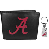 Alabama Crimson Tide Bi-fold Wallet & Steel Key Chain - Flyclothing LLC