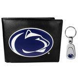 Penn St. Nittany Lions Bi-fold Wallet & Steel Key Chain - Flyclothing LLC