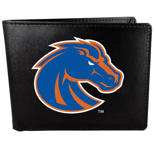 Boise St. Broncos Bi-fold Wallet Large Logo - Siskiyou Buckle