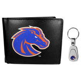 Boise St. Broncos Bi-fold Wallet & Steel Key Chain - Flyclothing LLC