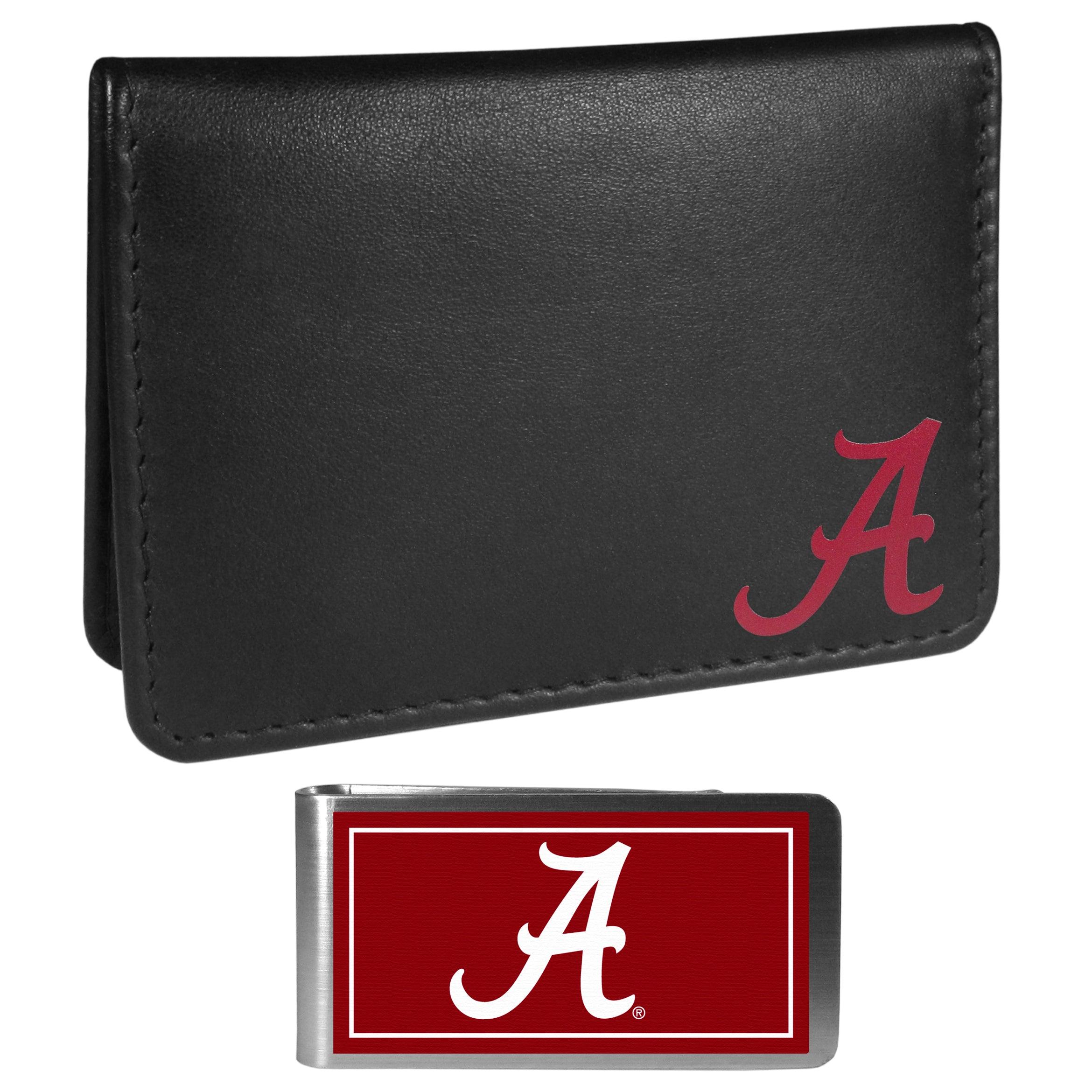 Alabama Crimson Tide Weekend Bi-fold Wallet & Color Money Clip - Flyclothing LLC