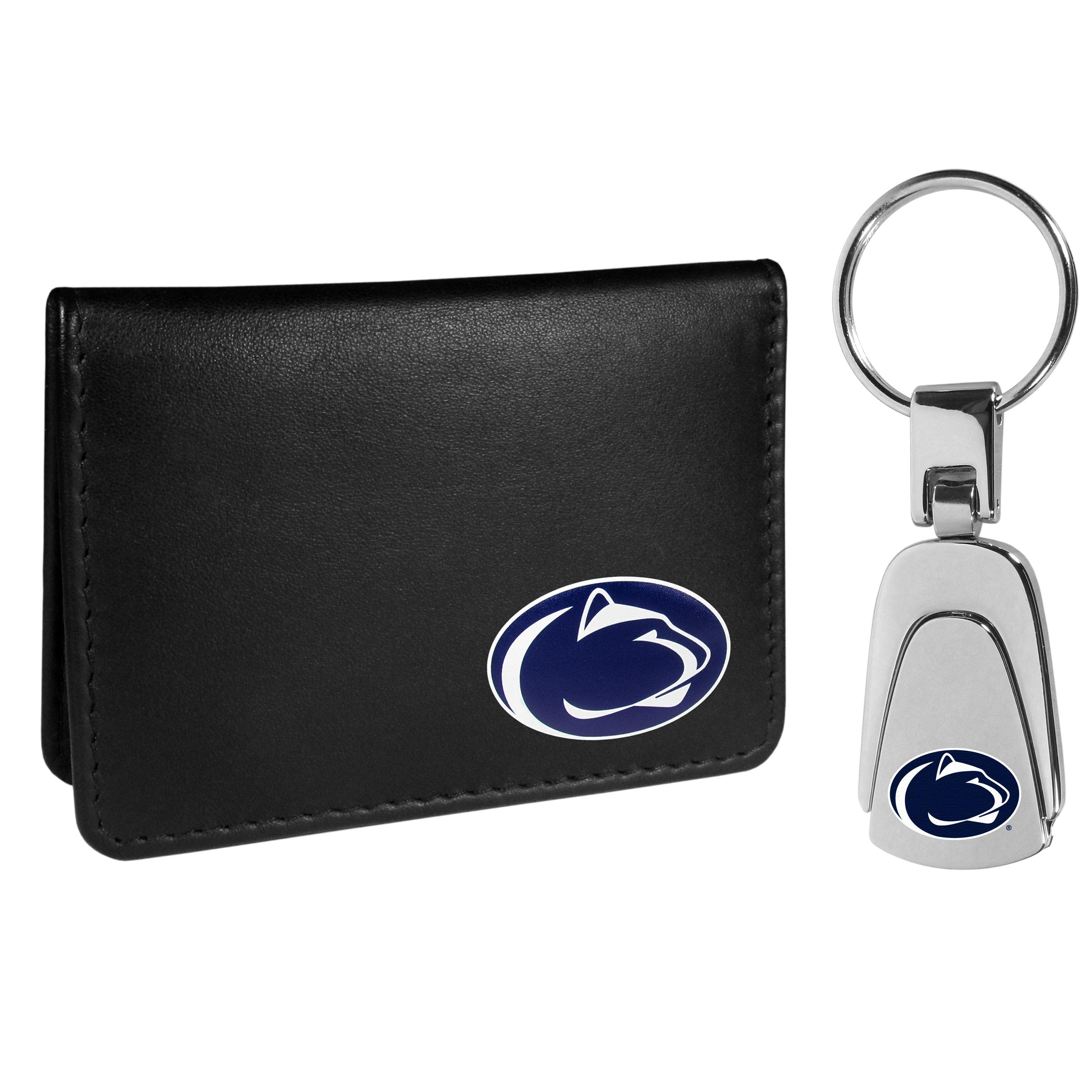 Penn St. Nittany Lions Weekend Bi-fold Wallet & Steel Key Chain - Flyclothing LLC