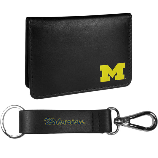 Michigan Wolverines Weekend Bi-fold Wallet & Strap Key Chain - Flyclothing LLC