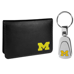 Michigan Wolverines Weekend Bi-fold Wallet & Steel Key Chain - Flyclothing LLC