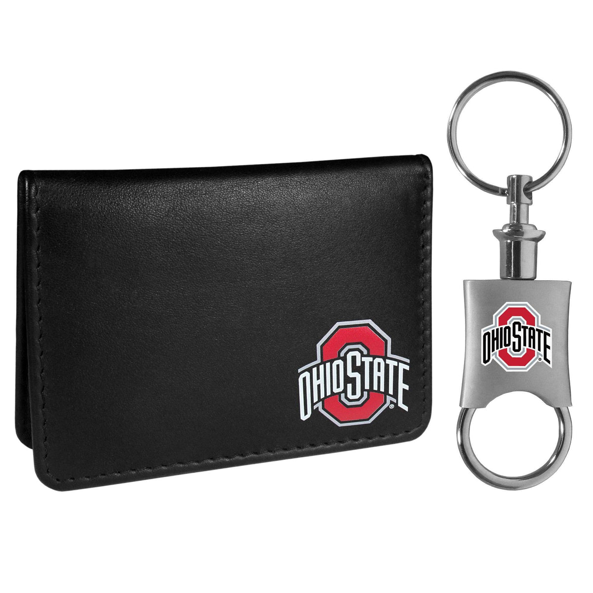 Ohio St. Buckeyes Weekend Bi-fold Wallet & Valet Key Chain - Siskiyou Buckle