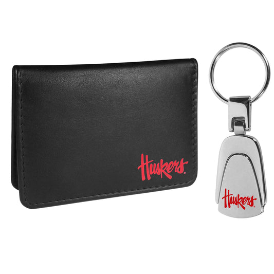 Nebraska Cornhuskers Weekend Bi-fold Wallet & Steel Key Chain - Flyclothing LLC