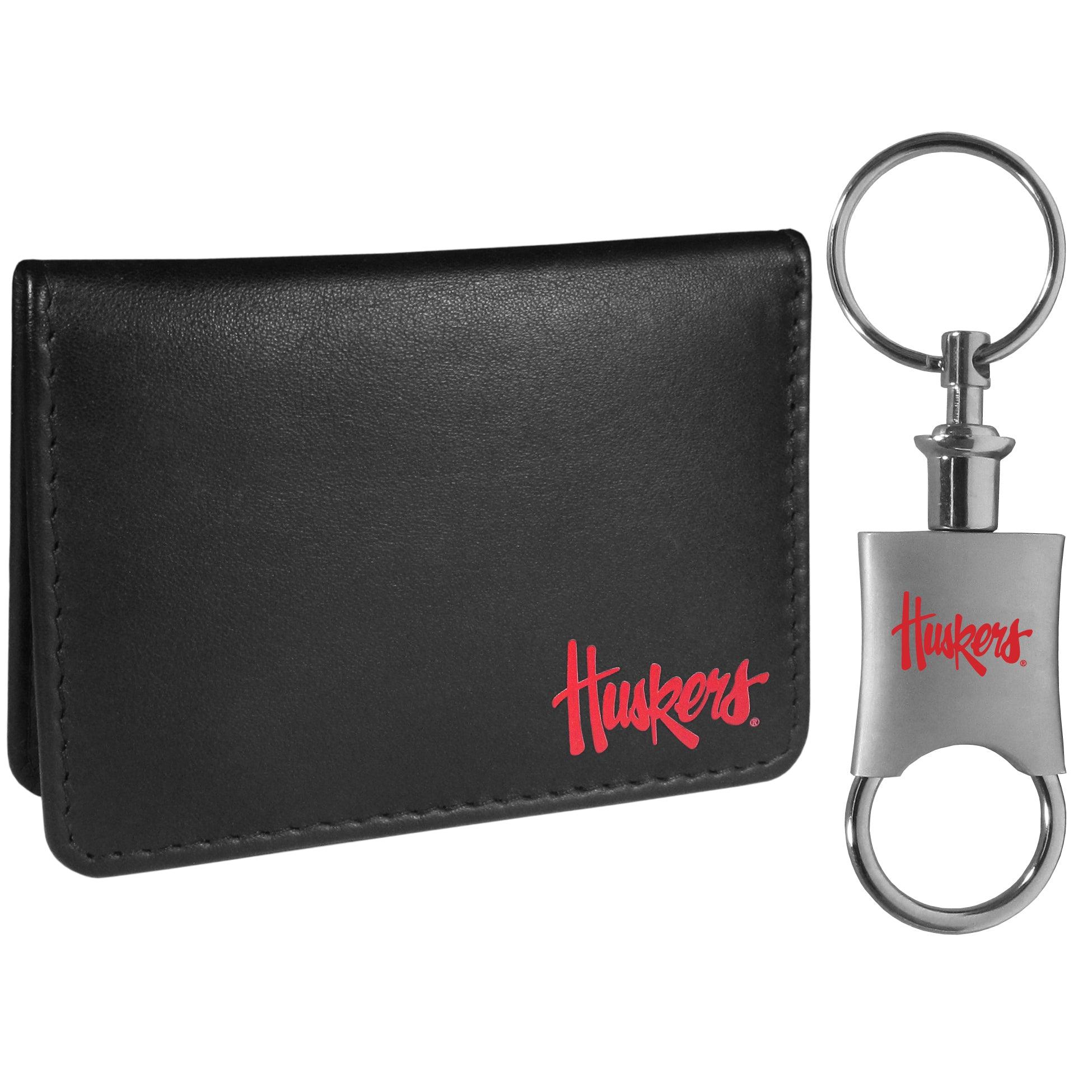 Nebraska Cornhuskers Weekend Bi-fold Wallet & Valet Key Chain - Flyclothing LLC