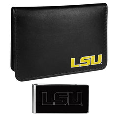 LSU Tigers Weekend Bi-fold Wallet & Black Money Clip - Flyclothing LLC