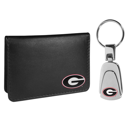 Georgia Bulldogs Weekend Bi-fold Wallet & Steel Key Chain - Flyclothing LLC