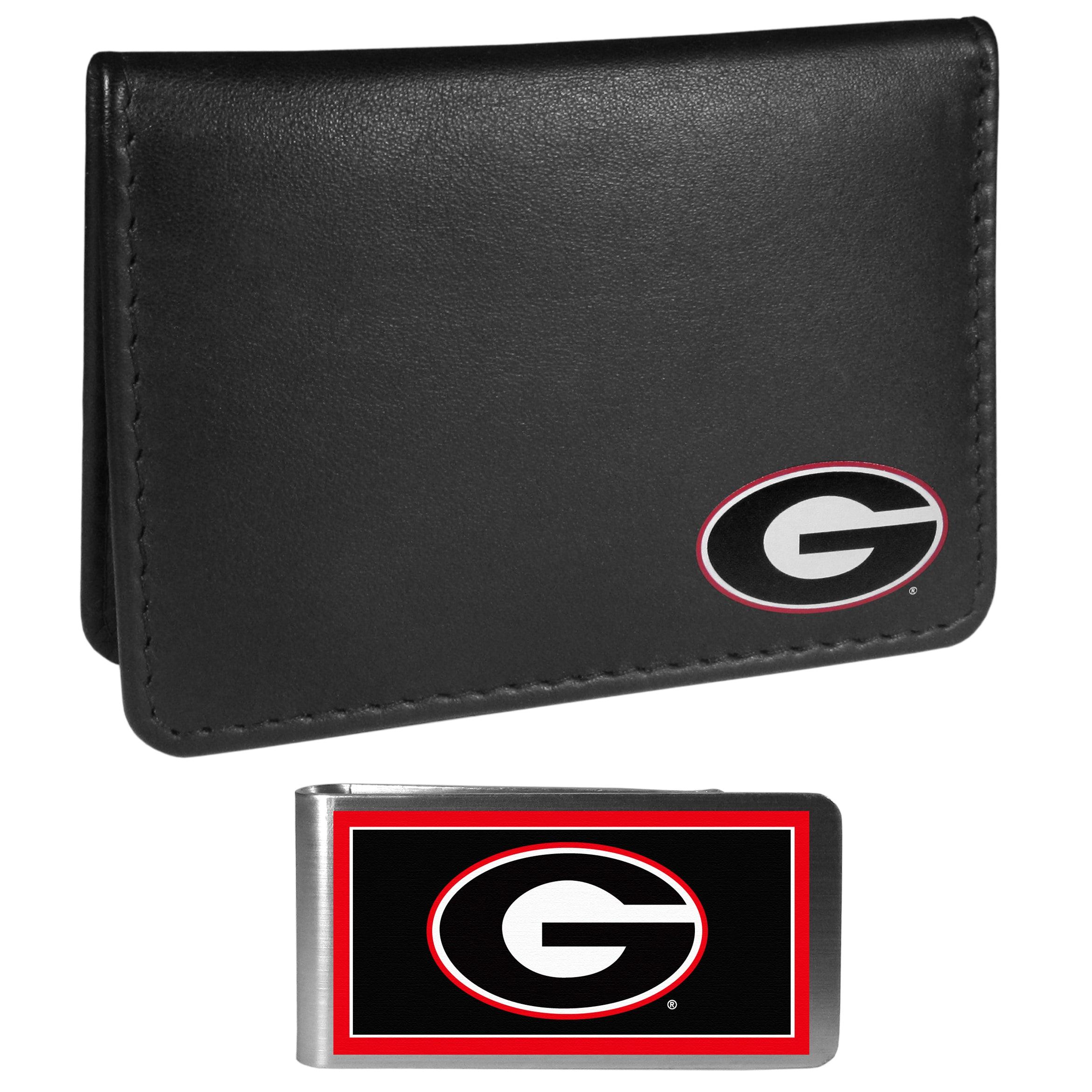 Georgia Bulldogs Weekend Bi-fold Wallet & Color Money Clip - Flyclothing LLC