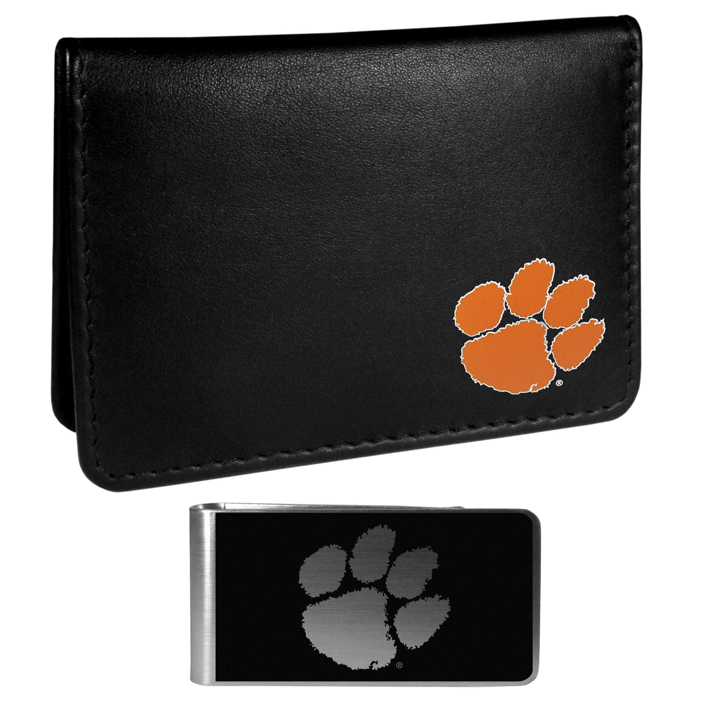 Clemson Tigers Weekend Bi-fold Wallet & Black Money Clip - Flyclothing LLC