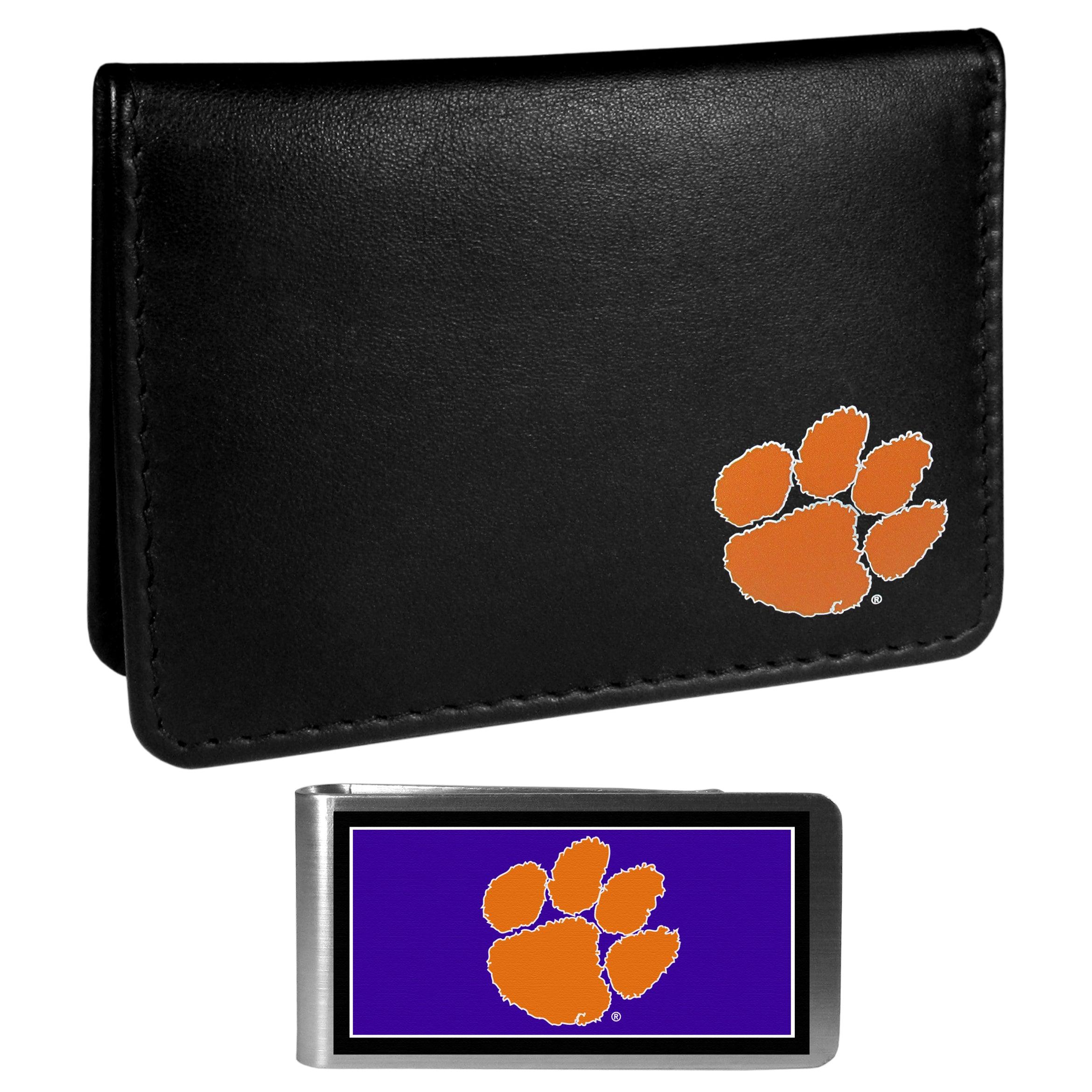 Clemson Tigers Weekend Bi-fold Wallet & Color Money Clip - Flyclothing LLC